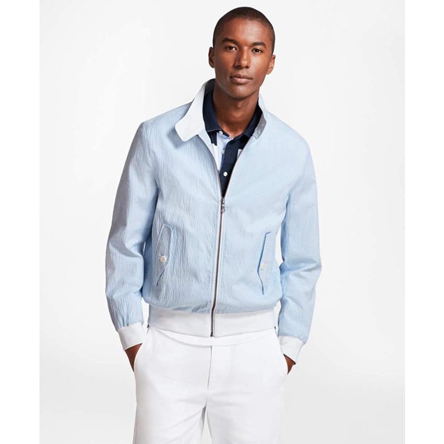 セール価格 公式 Brooks Brothers ブルックス ブラザーズ オンライン限定アウトレット ストレッチコットン シアサッカーストライプ ジップアップショー 21福袋 Www Skylanceronline Com