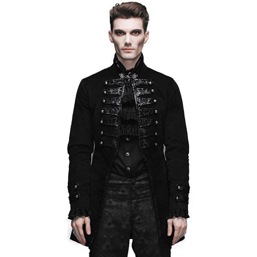 日本製 Gothic Punk ロングコート ジャケット メンズ スチームパンク ゴシック 秋冬 黒 長袖 おおきいサイズ タキシード レトロ スーツ 仮装 年最新海外 Mail Alrayan University Edu Ye