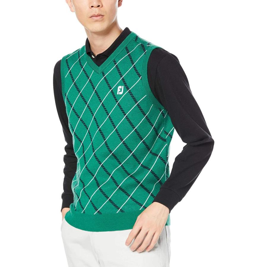 大注目 フットジョイ ニットベスト Fj F19 M03 Vネックベスト メンズ ケリーグリーン 日本 S 日本サイズs相当 全日本送料無料 Kslcity Com My