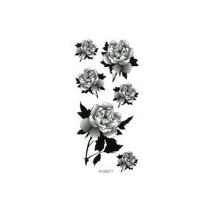 タトゥーシール　ボディーシール　<br>【花・フラワー】　<br>【12cm×6cm】【HT08077】 | 