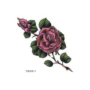優先配送 タトゥーシール 薔薇 バラ ローズ 6x6cm ハロウィン 仮装 コスプレ Tm0811 Dprd Jatimprov Go Id