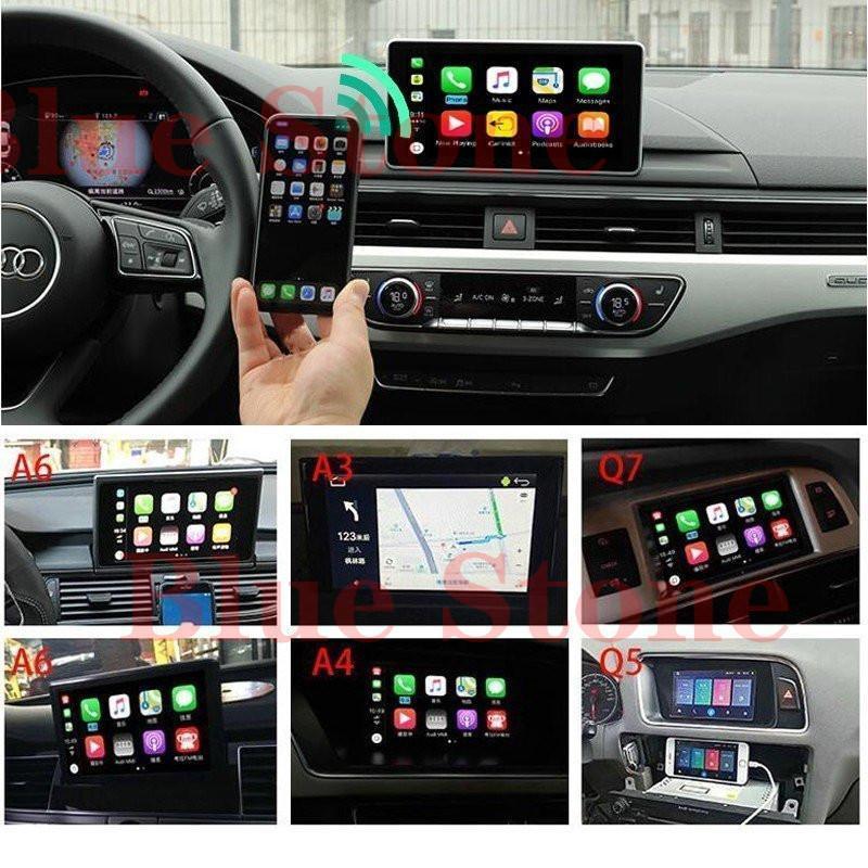 今なら即納 プレーヤー 車 カーオーディオ、スピーカー 2019 IOS Apple Airplay Android Auto Wireless CarPlay Box for Audi A3 A4 A5 A6 Q3 Q5 Q7オリジナルMMI