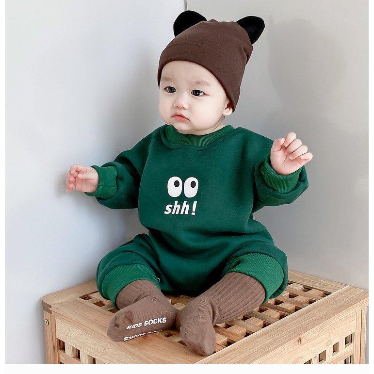 有名なブランド ベビー服 プレゼント 出産お祝い お出掛け 冬服 子供服 ベビー 防寒着 裏起毛 裏ボア アウター キッズ ジャンプスーツ 赤ちゃん 可愛い 暖かい ロンパース 冬 ロンパース カバーオール カラー イエロー