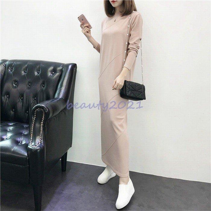 レディースファッション ネイビーシー ワンピース レディース ロング 秋 冬 長袖 ミモレ丈 無地 通勤服 通学服 お呼ばれ 食事会 デート服 10代 代 30代 40代 50代 Ioqnyh4jns Oldmcdonaldfishcamp Com