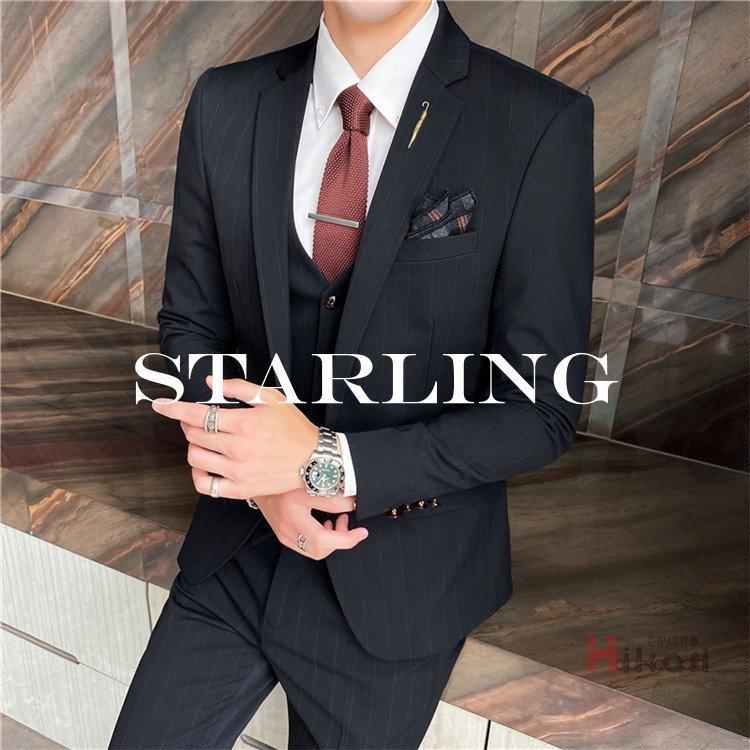 MEN'Sスーツセット ベスト付き
