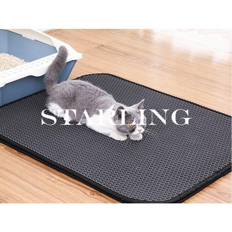 超熱 猫砂マット 猫用砂取りマット 飛び散り防止マット 2重構造 2層タイプ 猫用トイレマット 猫砂キャッチャー 砂落とし 滑り止め 防水 清潔 汚れ防止 Shipsctc Org