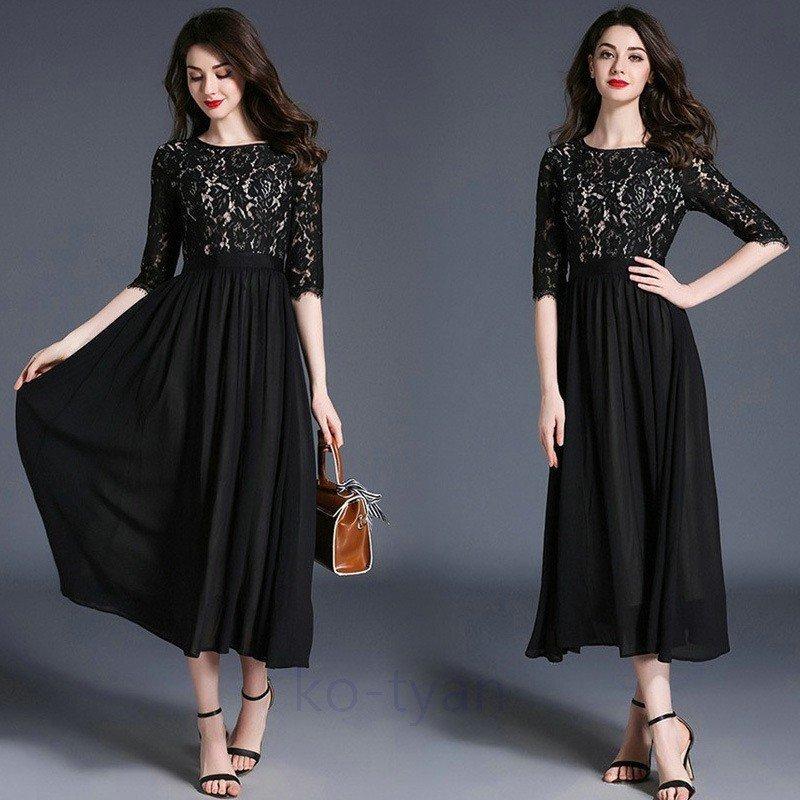 搬入設置サービス付 ワンピース 結婚式 ドレス ロングドレス レース レディース フォーマル ワンピース 二次会ドレス Aライン パーティドレス ワンピース 大きいサイズ Panchthar Pfco P1 Gov Np