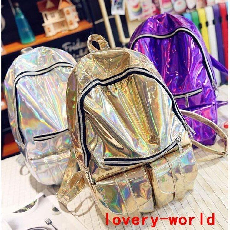 ファッション パステルオリーブ メタリックリュック韓国オルチャンストリート原宿系k Pop派手オーロラホログラム個性サブカルバッグバックパックba 6 Mt9i5wmm7a Oldmcdonaldfishcamp Com