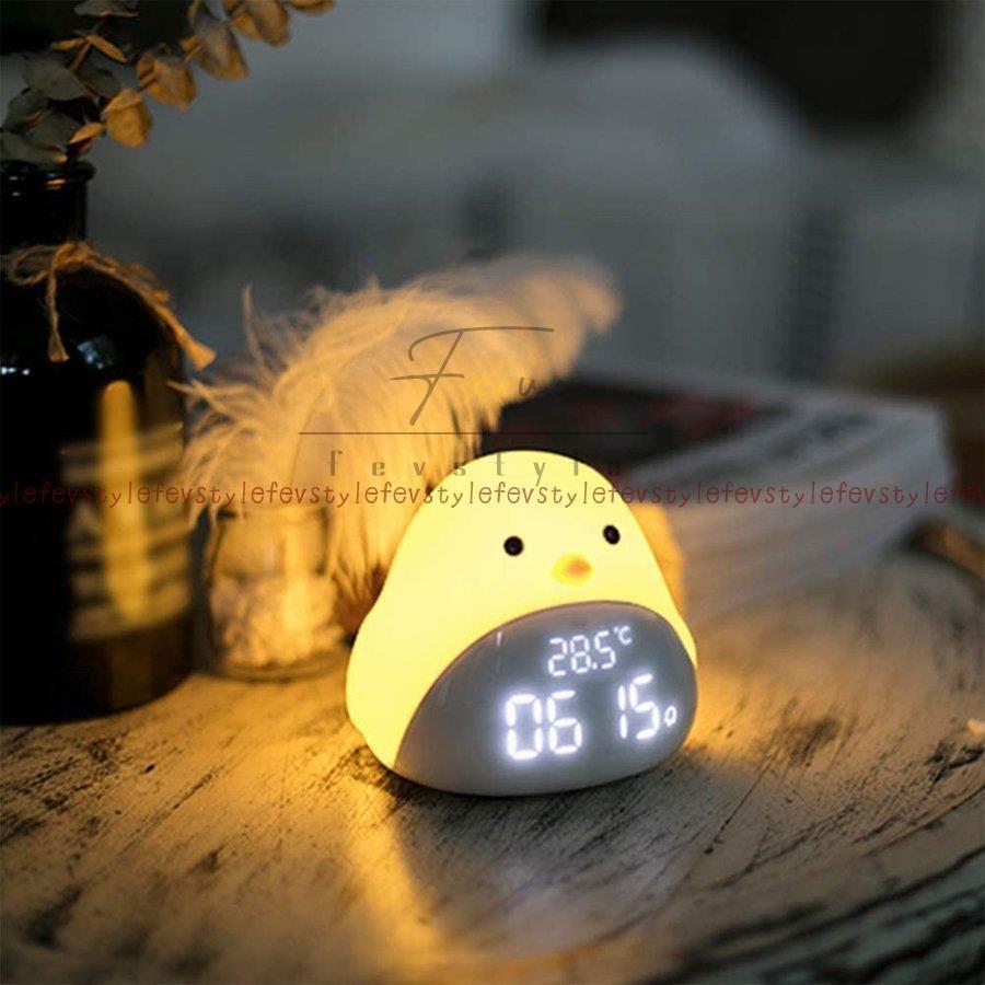 古典 目覚まし時計ライト ベッドサイドランプ 目覚まし時計 アラーム ひよこ Led数字表示 目覚まし時計 ベッドサイド時計 目覚まし時計 カラー 1col Www Fundasen Com Ec
