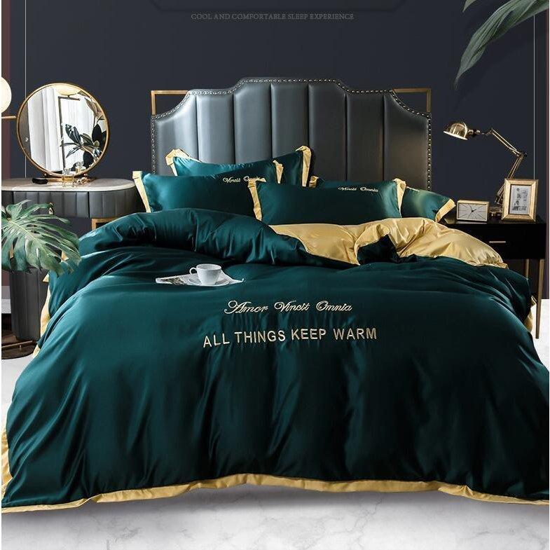 免税 店 安い 布団カバー セット セミダブル ベッドカバー 寝具セット 枕カバー カバー シーツセット おしゃれ シーツ カバー 北欧風 柔らかい 可愛い 接触冷感 春夏 模造シルク 防臭 防ダニ 洗える 4点セット セミダブル G1ye05 Star3 激安買取東京