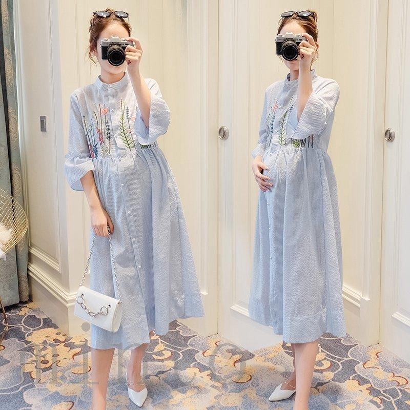 マタニティ ワンピース お仕事 マタニティ 服 服 シャツワンピース お宮参り 妊婦服 長袖 妊婦服 フォーマル お仕事 通勤 秋 初節句 ママ お食い初め 冬 授乳しやすい 春 夏 H3uef10 Star3