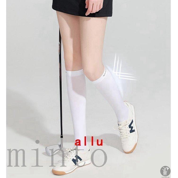 開店記念セール ゴルフソックス レディース ロングソックス ニーハイソックス 2type スポーツ カジュアル 涼感 パンツ 接触