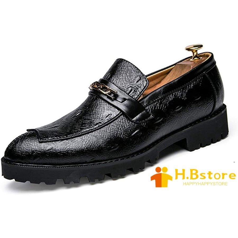 ビジネスシューズ メンズ カジュアル 革靴 ビット系 厚底 ローファー ペダル ラウンドトゥ 焦がし 結婚式 履きやすい Century21sgr Com