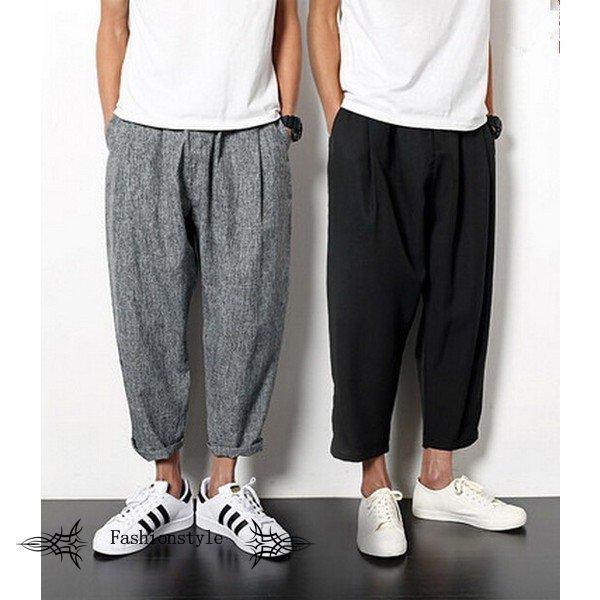 再入荷 ボトムス パンツ メンズ サルエルパンツ チノパンツ ゆったり メンズ クロップドパンツ ハーレムパンツ サルエルパンツ 大きいサイズ 涼しい ウエストゴム おしゃれm 5xl夏 Www Threeriversofs Com