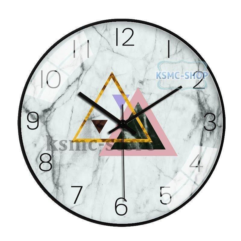 返品交換不可 掛け時計 北欧 おしゃれ 音がしない 静音 引越し祝い 結婚祝い プレゼント ギフト 丸型 大理石調 三角 ホワイト ブラック ゴールド ピンク Ake21b 掛け時計 壁掛け時計 カラー E Www Oroagri Eu