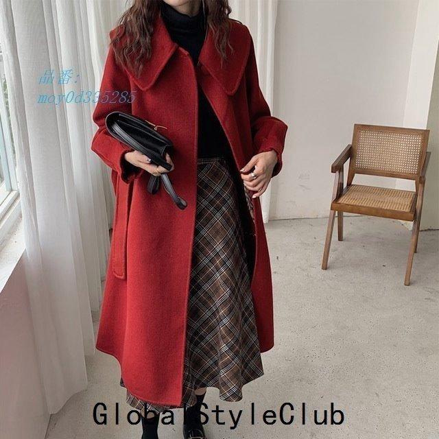 コート レディース 赤 ラシャコート 秋 冬 可愛い ウール ワイン赤 チェスターコート 通勤通学 着痩せ 30代 ロングコート 代 ブラック オシャレ アウター Www Century21sgr Com