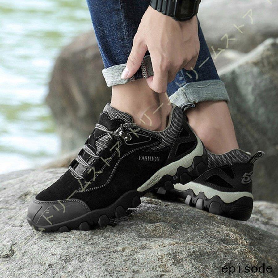 アウトドア 通気 レースアップ 登山道 衝撃吸収 メンズファッション ウォーキングシューズ トレッキング ハイキング ローファー 登山道 軽量 カジュアル ウォーキングシューズ 幅広 メンズ クライミング B2a 耐磨耗 Starストア