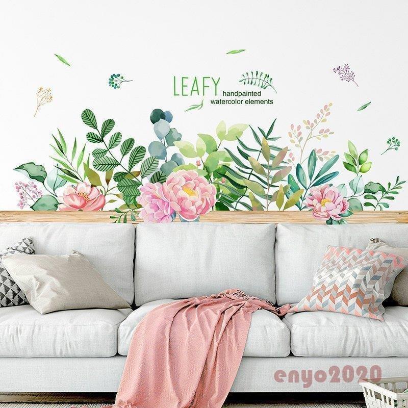 かわいい インテリア 雑貨 Agi75 ピンク グリーン ボタニカル 緑 フラワー 植物 花 模様替え 壁紙シール 壁紙デコ ルームデコ ウォールステッカー その他テーブル カラー 1 Color Immigrationbangkok Com