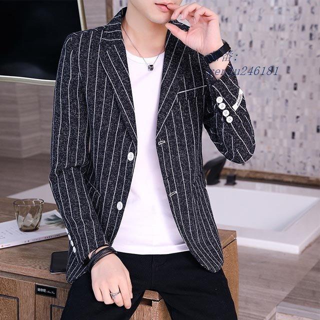 60 Off ジャケット テーラードジャケット メンズ ストライプ ビジネス 春 秋 ジャケット ストライプ メンズ テーラードジャケット フォーマル ビジネス スーツジャケット アウター 秋 春 ジャケット グレー ブラック