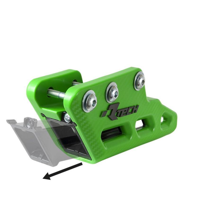 RTECH モノブロックR2.0 WORXリアチェーンガイドKAWASAKI KX250F