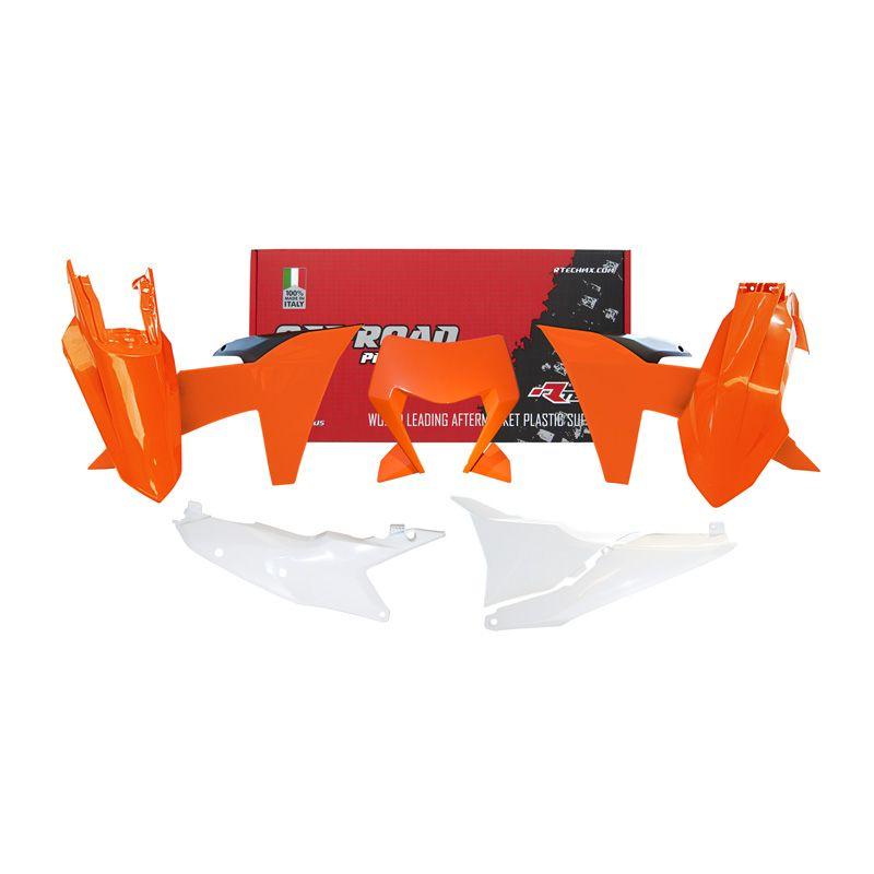 KTM EXC/EXC-F(2024-)RTECH プラスチック外装6点セットORANGE/WHITE