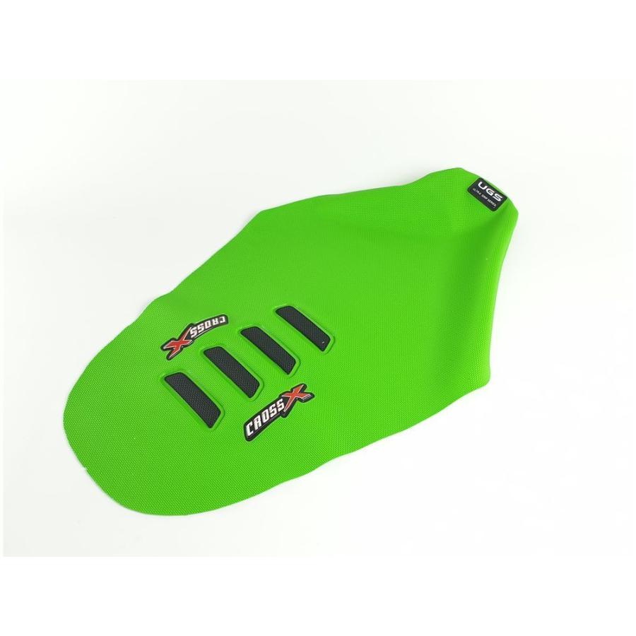 KAWASAKI KX450 (19-23) KX250 (21-24)CrossX Racing UGS-WAVE GRIPシートカバーGREEN/BLACK