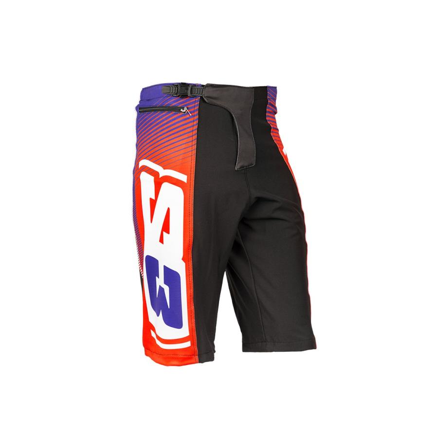 S3 トライアルパンツ エレクトロ レッドブルー : スターズ