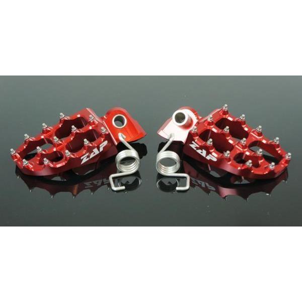 ZAPTECHNIXアルミビレットステップE-PEG LOW YAMAHA HUSQVARNA KTM RED