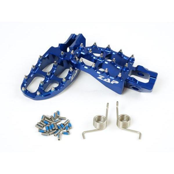 ZAPTECHNIXアルミビレットワイドステップE-PEG HUSQVARNA KTM BLUE