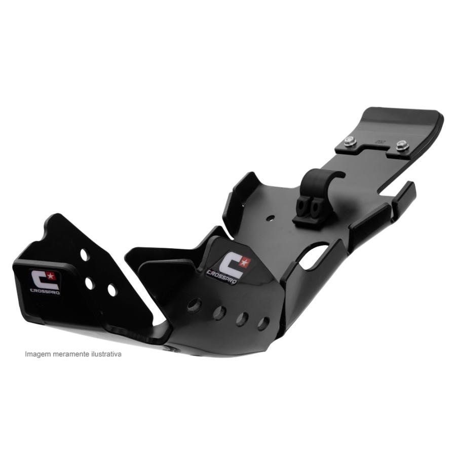 HUSQVARNA TE250/TE300(20-23)CROSSPRO樹脂エクストリームハードエンデューロ（超ハード系）グライドプレート BLACK