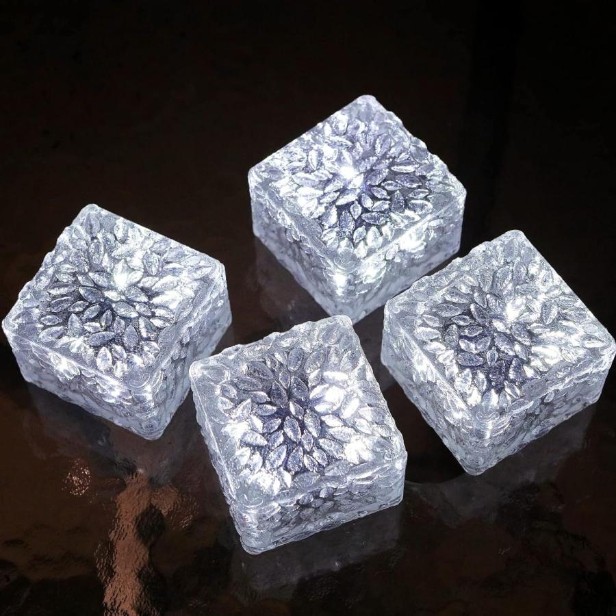 ソーラーライト 屋外 防水 ガーデンライト LED 4個セット おしゃれ センサーライト 屋外防水 室内 庭 屋外明るい 屋外おしゃれ 埋め込み 駐車場地面 |  | 02