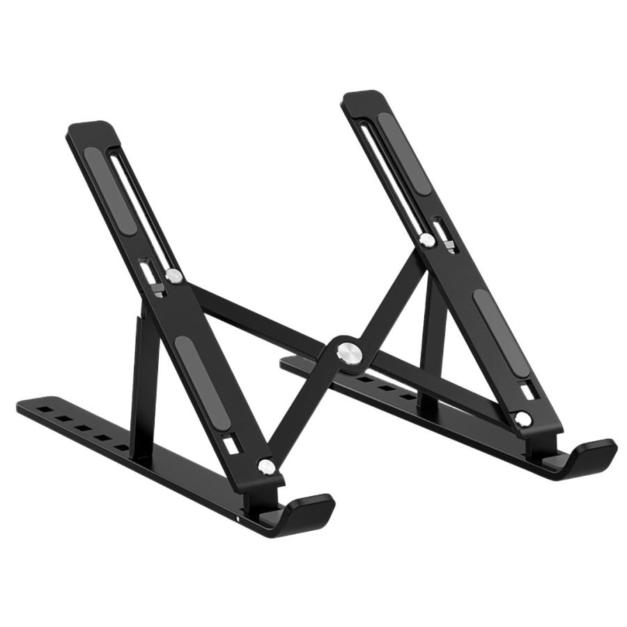 ノートパソコンスタンド PCスタンド ラップトップ スタンド 折りたたみ 折りたたみ式 アルミ 傾斜 台 ノートPC 冷却 画面 覗き 防止 ブラック シルバー グレー |  | 08