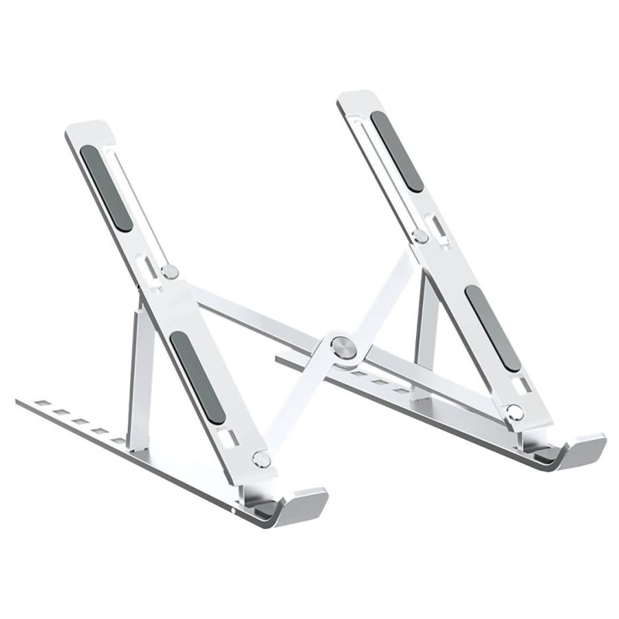 ノートパソコンスタンド PCスタンド ラップトップ スタンド 折りたたみ 折りたたみ式 アルミ 傾斜 台 ノートPC 冷却 画面 覗き 防止 ブラック シルバー グレー |  | 09