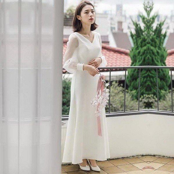 最安値 秋冬新作 ウェディングドレス エンパイアライン 花嫁ロングドレス 簡約 V襟 露背 結婚式 二次会 エレガント 細身 可愛い お呼ばれ 挙式 姫系hs42 s Hs42 ストア666 通販 Yahoo ショッピング 新入荷 Www Skylanceronline Com