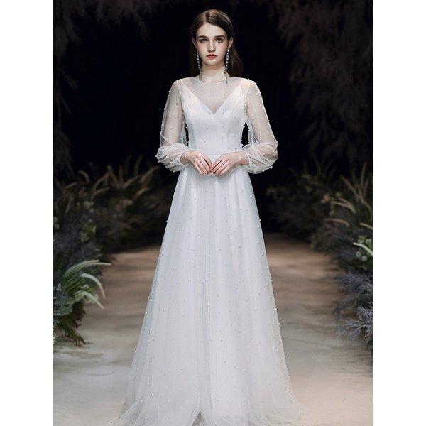 待望の再販 新入荷 ウェディングドレス エンパイアライン 花嫁ロングドレス 簡約 結婚式 露背 二次会 エレガント 可愛いパール お呼ばれ 挙式 姫系hs5099 即発送可能 Etechnologies Shop