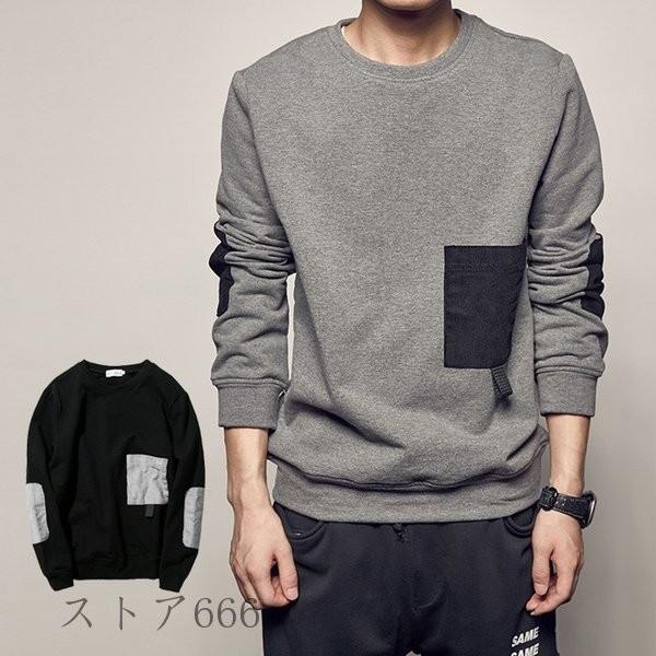 人気ブランド新作豊富 メンズ スウェット トップス クルーネック 長袖 メンズ スウェット 長袖 新作 春秋冬 スウェット トレーナー カジュアル スウェット トップス クルーネック コーデュロイ異素材切り替え トップス