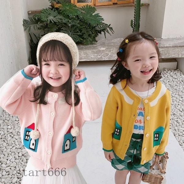 最新の激安 子供服 ニット カーディガン キッズ 女の子 長袖 トップス 羽織物 ニット セーター 羽織り 子ども 韓国子供服 国内配送 Turningheadskennel Com