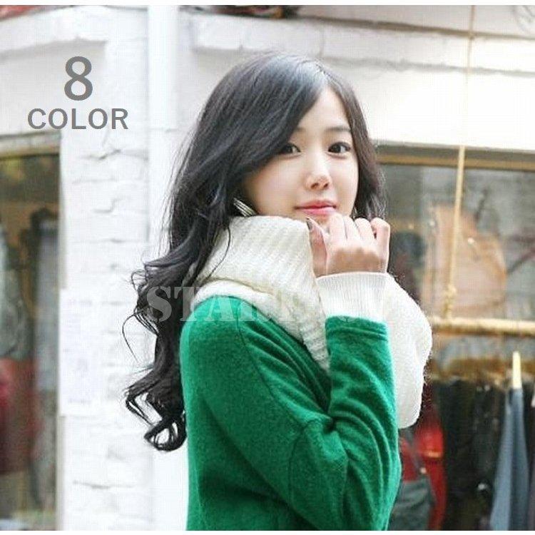 公式の スヌード ニットスヌード リブニット ストール マフラー シンプル 無地 レディース メンズ 男女兼用 ユニセックス