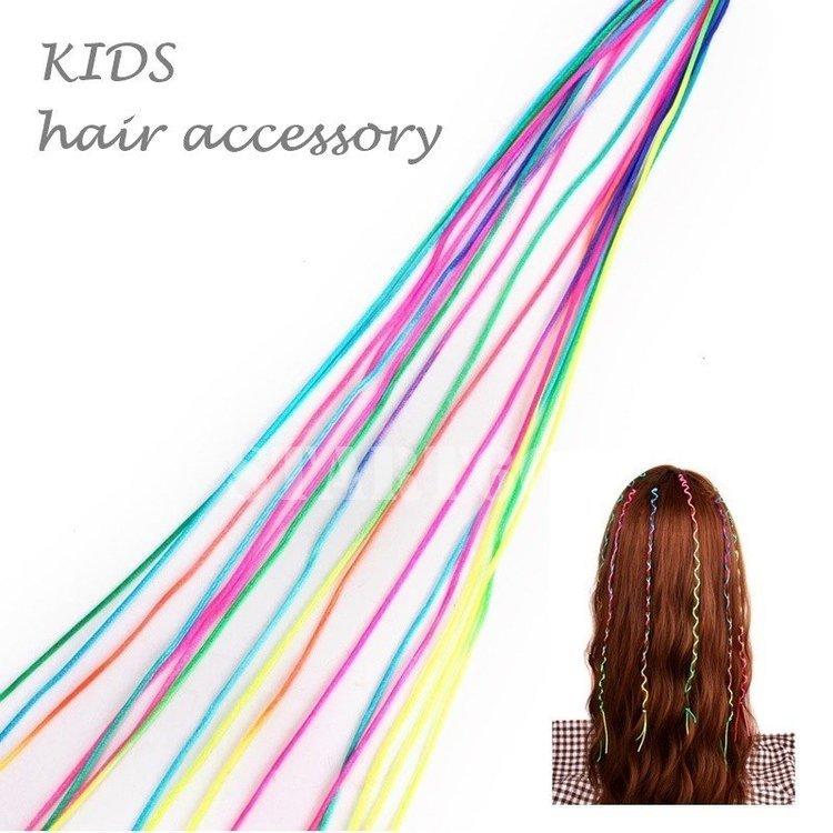 カラーエクステ エクステンション つけ毛 ヘアアクセサリー ヘアー小物 女の子 男の子 子ども 子供 キッズ カラフル ロング 編みひも ストリートダ Hytf2139 Zak ストア666 通販 Yahoo ショッピング