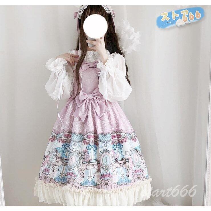 春秋着 レディースワンピース 可愛い風ロリータワンピース レトロワンピース 膝丈 秋ワンピ お出かけ 春秋着 無袖 森ガール 体型カバー ゆったり Nrjbt519 Ds ストア666