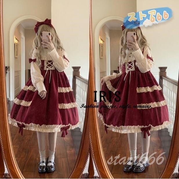 ロリータ風ワンピ ゴシック ロリータ服 ストア666 日系女子中高生 ロリータ 可愛い レディースワンピース レディース ワンピース コスプレ衣装 楽器 手芸 コレクション ゴスロリ Nrjbt519 Ds クラシカル ゴシック 姫様 春秋着