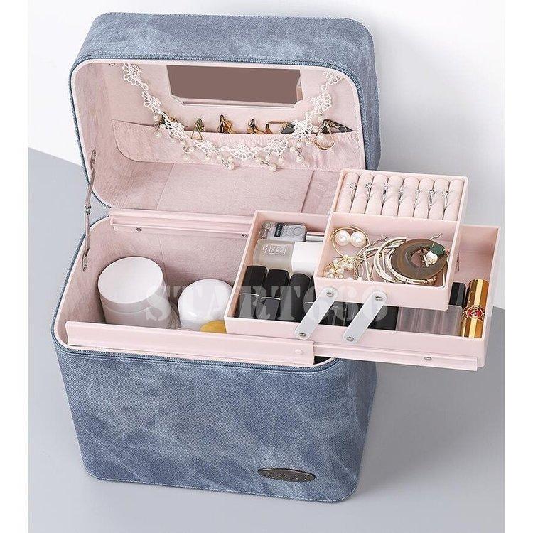 メイクボックス コスメボックス 大容量 鏡付き 化粧ボックス 多機能 化粧品収納 コスメバッグ メイクバッグ 収納ケース 美容 ネイル 限定価格セール