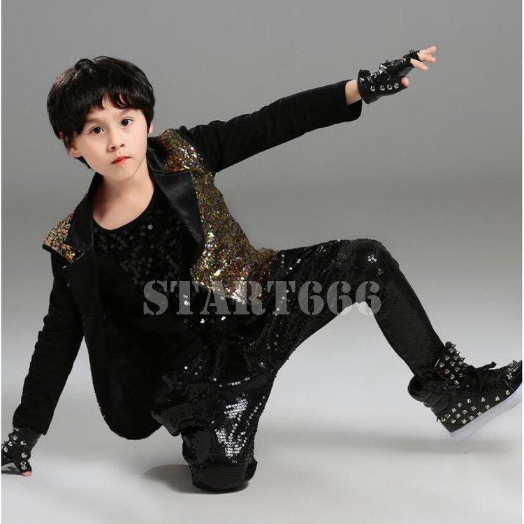 好評 キッズ ダンス衣装 ヒップホップ キラキラ セットアップ 子供服 ｔシャツ ベスト パンツ ジャズ ダンス 舞台衣装 演出 原宿 その他子ども服 Pathwaysfl Org