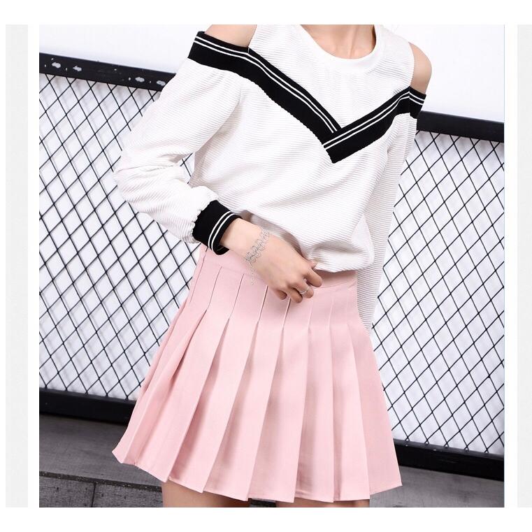 プリーツスカート Aラインスカート ミニスカート ハイウエスト 春夏スカート 学院 可愛い 裏地付き 側ファスナー 通学通勤 S M L Xl 白 黒 4色 無地 安全 Wll0929 16 ストア666 通販 Yahoo ショッピング