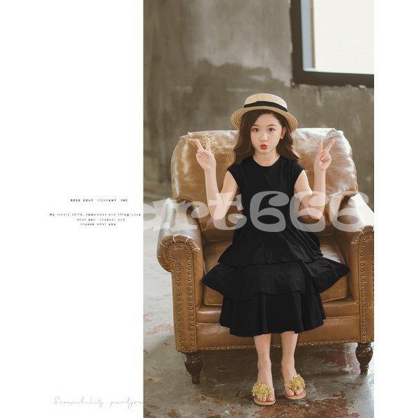 ワンピース キッズ 女の子 夏 ノースリーブ 子供ワンピース キッズワンピース 黒ワンピース ロング丈 ゆったり ジュニア 子供服 110 1 130 140 150 160cm Xmjsb1022 Sdf1103 ストア666 通販 Yahoo ショッピング