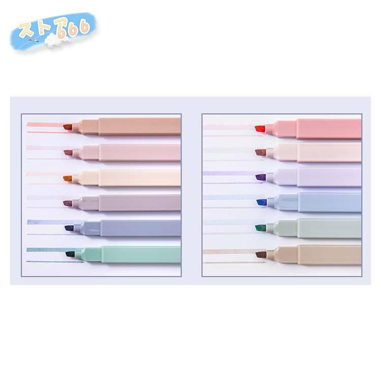 6色のペンのセット 学生 オフィス用の蛍光ペン A1 最高級のスーパー