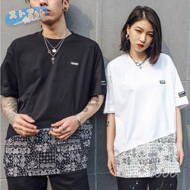 カップル ペアtシャツ 半袖 ペアルック お揃い 服 春 夏 ビックシルエットカップルルック Tシャツ 韓国ファッション デート Ysy2142 Mmm8 ストア666 通販 Yahoo ショッピング