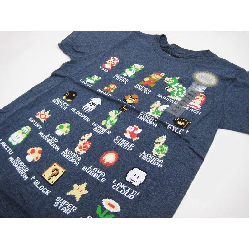 スーパーマリオ ドットキャラ ｔシャツ グレー メンズ アメリカメンズｓサイズ Mario アパレル 男性 Jamj1806 スタートレードカンパニー 通販 Yahoo ショッピング