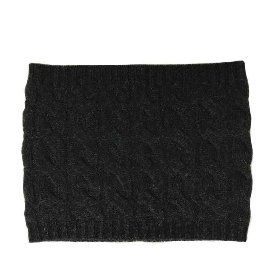 カシミヤ100％ケーブル柄 ネックウォーマー ニット 男女 ケーブル編み