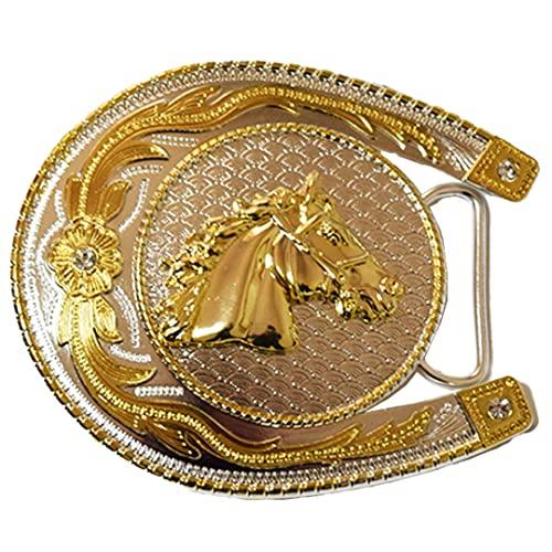 ベルトバックル のみ 金具のみ 交換用 35ｍｍ 38ｍｍ 幅 大きい おしゃれ メンズ レディース アメリカン ビンテージ ビック馬蹄鉄タイプ | 